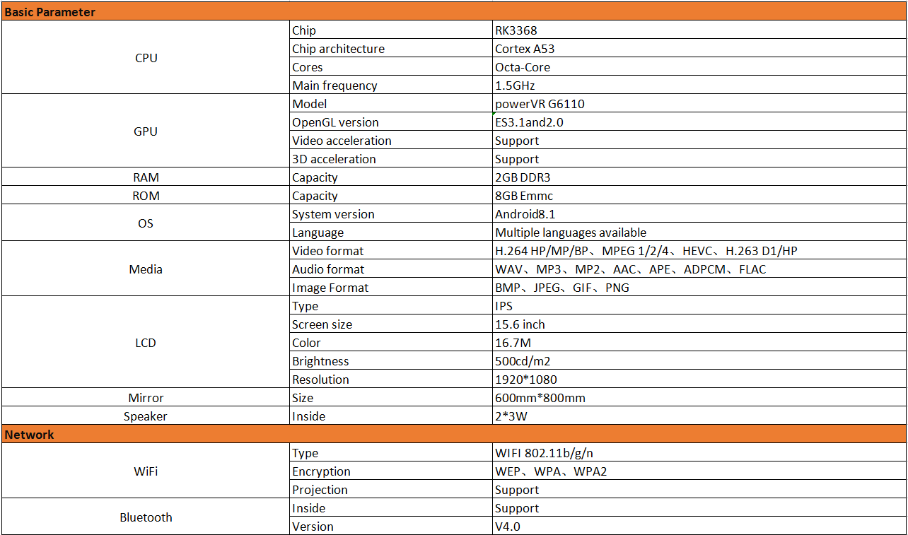 Kinstone Bathroom Mirror Lcd Advertising Display Screen