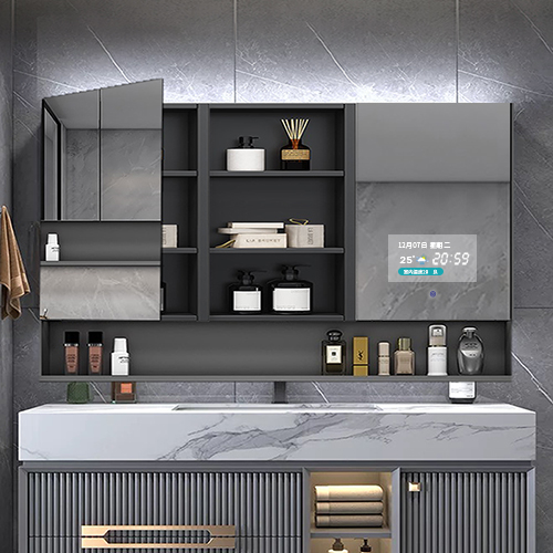 Kinstone OEM 10.1 inch LCD Bathroom Mirror Wall mounted Bathroom Intelligent Smart Mirror