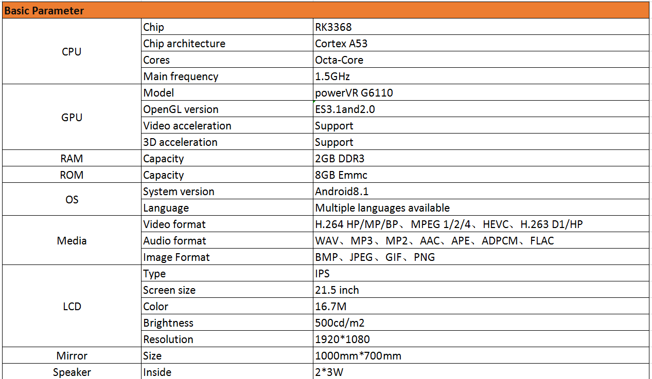 Kinstone OEM Customize Size Bathroom Cabinet Mirror Voice Control Intelligent Smart Mirror