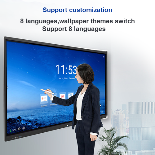 Kinstone 86 inch Interactive Whiteboard Educational Mobile Smart Board Panel