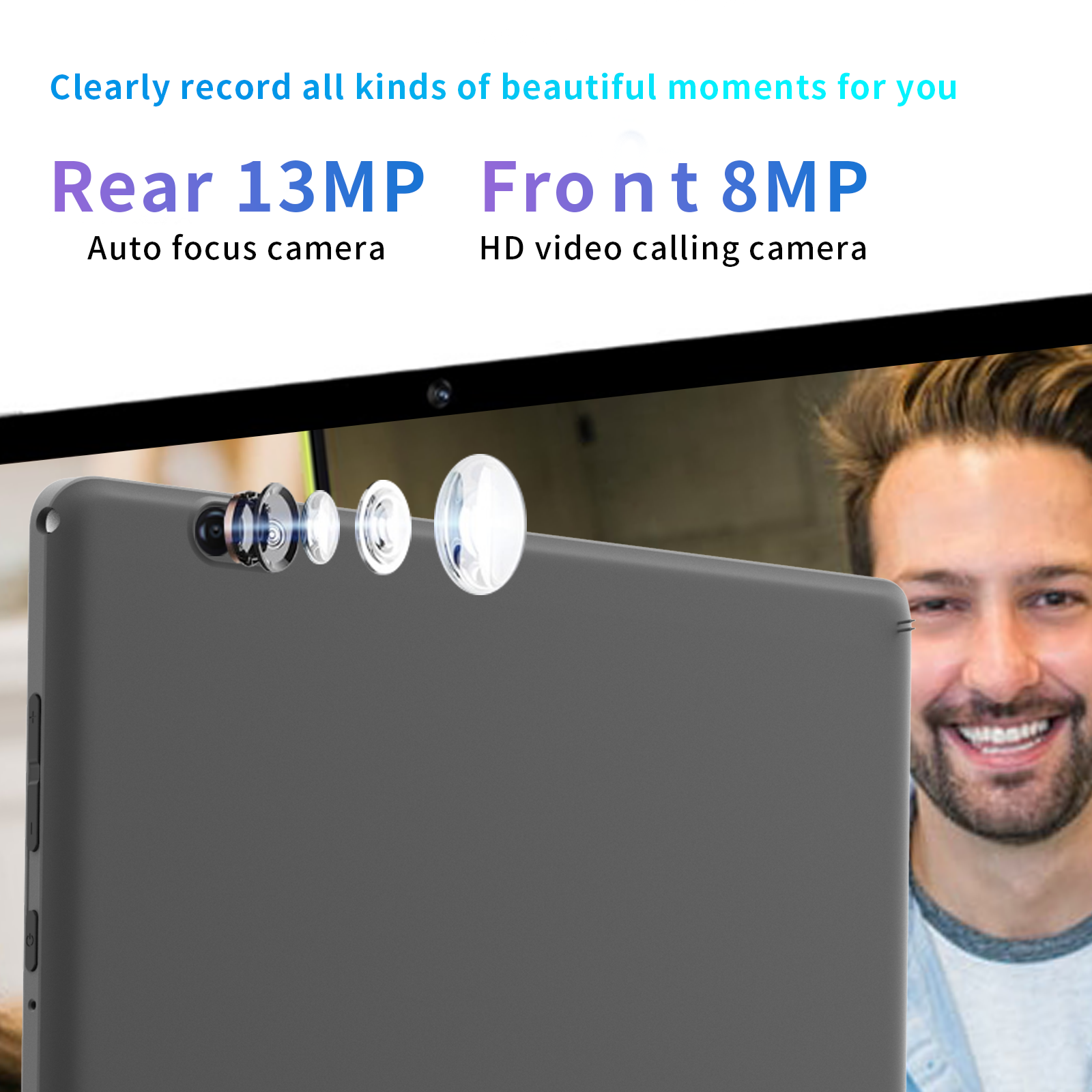 10.1 Inch Octa-core Android Tablet PC,7000mAH 4G LTE with SIM Card Slot,Metal Shell Material,Blue Ray Eye Protection Function,GPS,Dual Camera WiFi,BT5.0