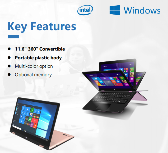 Kinstone YG-116NIA 11.6-inch 4+128G Flip a portable laptop 360 degrees