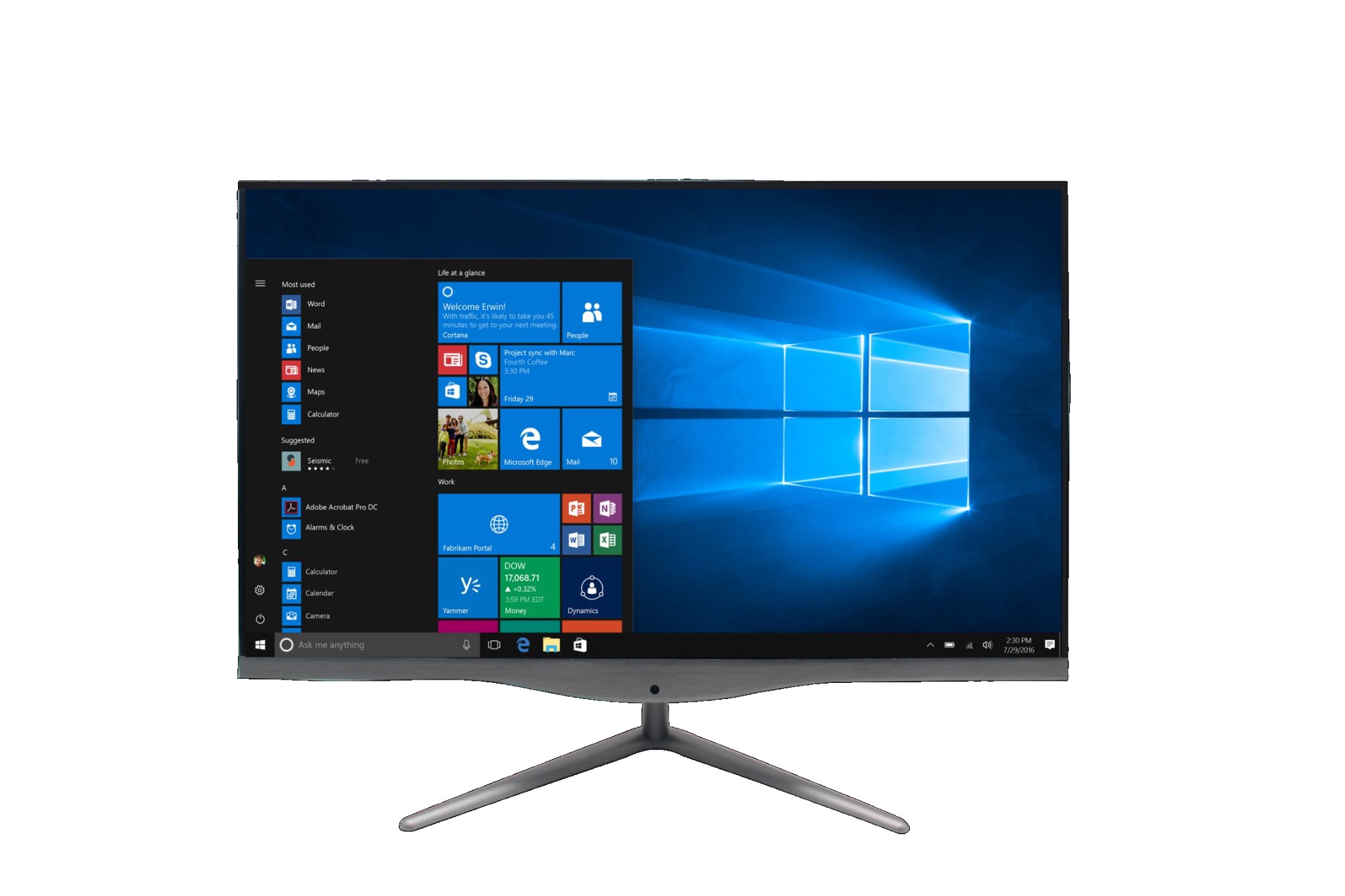 Kinstone AIO-215N1A 21.5-inch 8+128G high definition business office home all-in-one machine