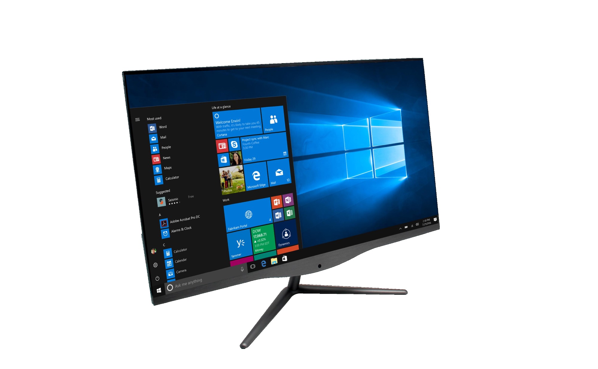 Kinstone AIO-238N1A 23.8-inch 8+128G high definition business office home all-in-one machine