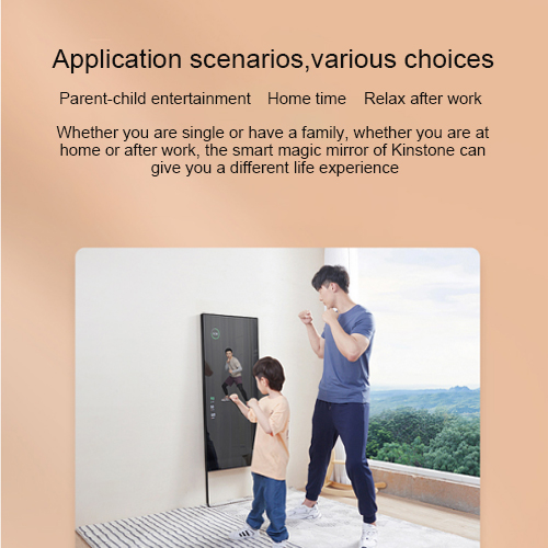 Kinstone Fitness Smart Mirror 43 Inch LCD Standalone type Fitness Mirror Device