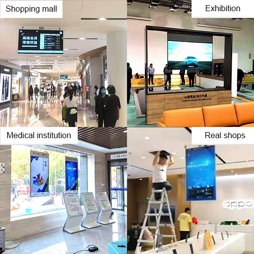 Kinstone 49 inch Wall Mount Hang upside down Digital Signage LCD Advertising Display