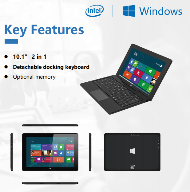 Kinstone SF-101NIA 10.1-inch 4+64G 2-in-1 tablet laptop