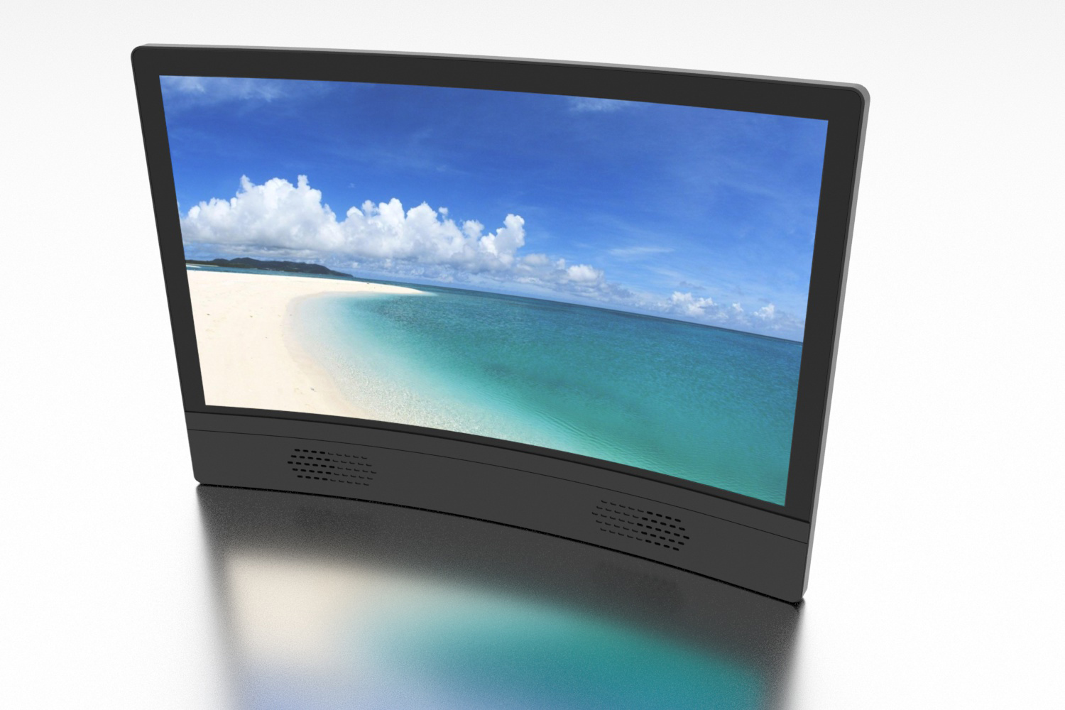 Kinstone 24 inch Curved Touchscreen Private model Fitness Advertising All in one