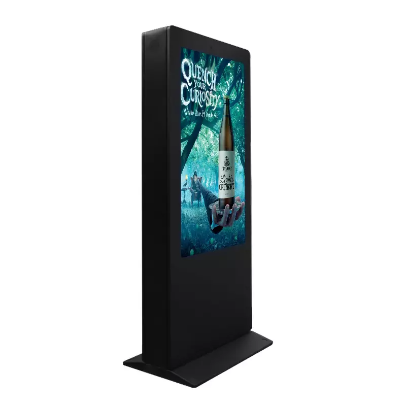 Kinstone Outdoor 65Inch IP65 Touch Screen Floor Stand Advertising Digital Signage Displays Kiosk Screens