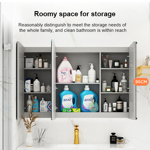 Kinstone OEM 15.6 inch LCD Bathroom Cabinet Mirror Voice Control Intelligent Smart Mirror