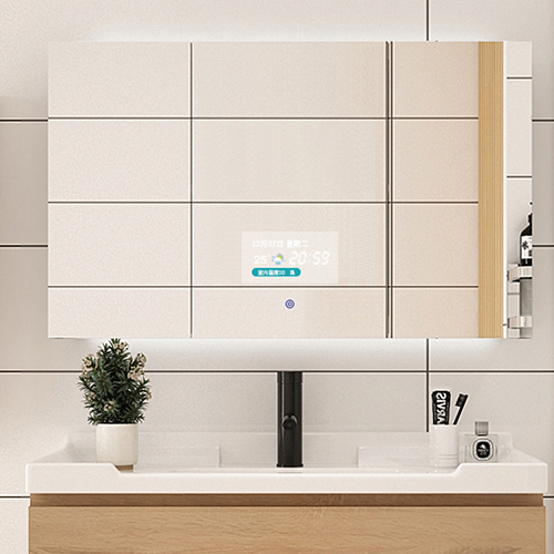 Kinstone OEM 15.6 inch LCD Bathroom Cabinet Mirror Voice Control Intelligent Smart Mirror