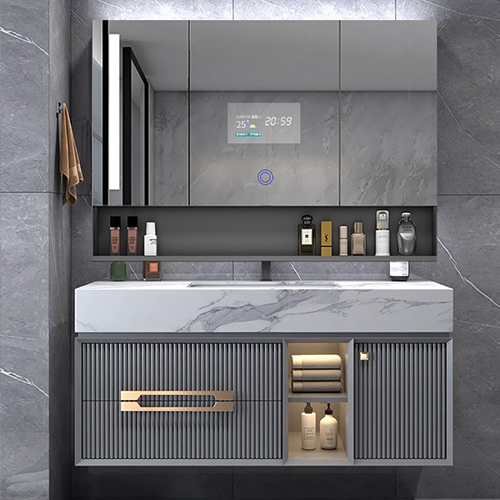 Kinstone OEM Customize Size Bathroom Cabinet Mirror Voice Control Intelligent Smart Mirror