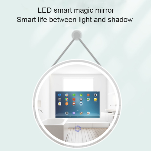 Kinstone 15.6 inch LCD Round Shape 60CM Diameter Bathroom Mirror Wall Hang Intelligent Smart Mirror