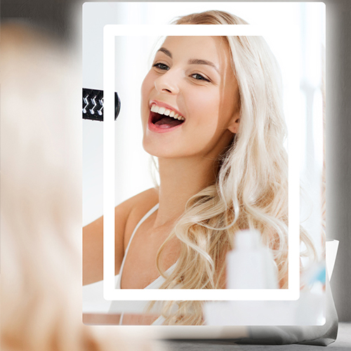 Kinstone Bathroom Mirror Lcd Advertising Display Screen