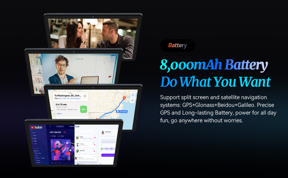 Kinstone-UMD102SA-L 10.1 inch 7600mAh Long-lasting Battery Adroid12 5GWIFI