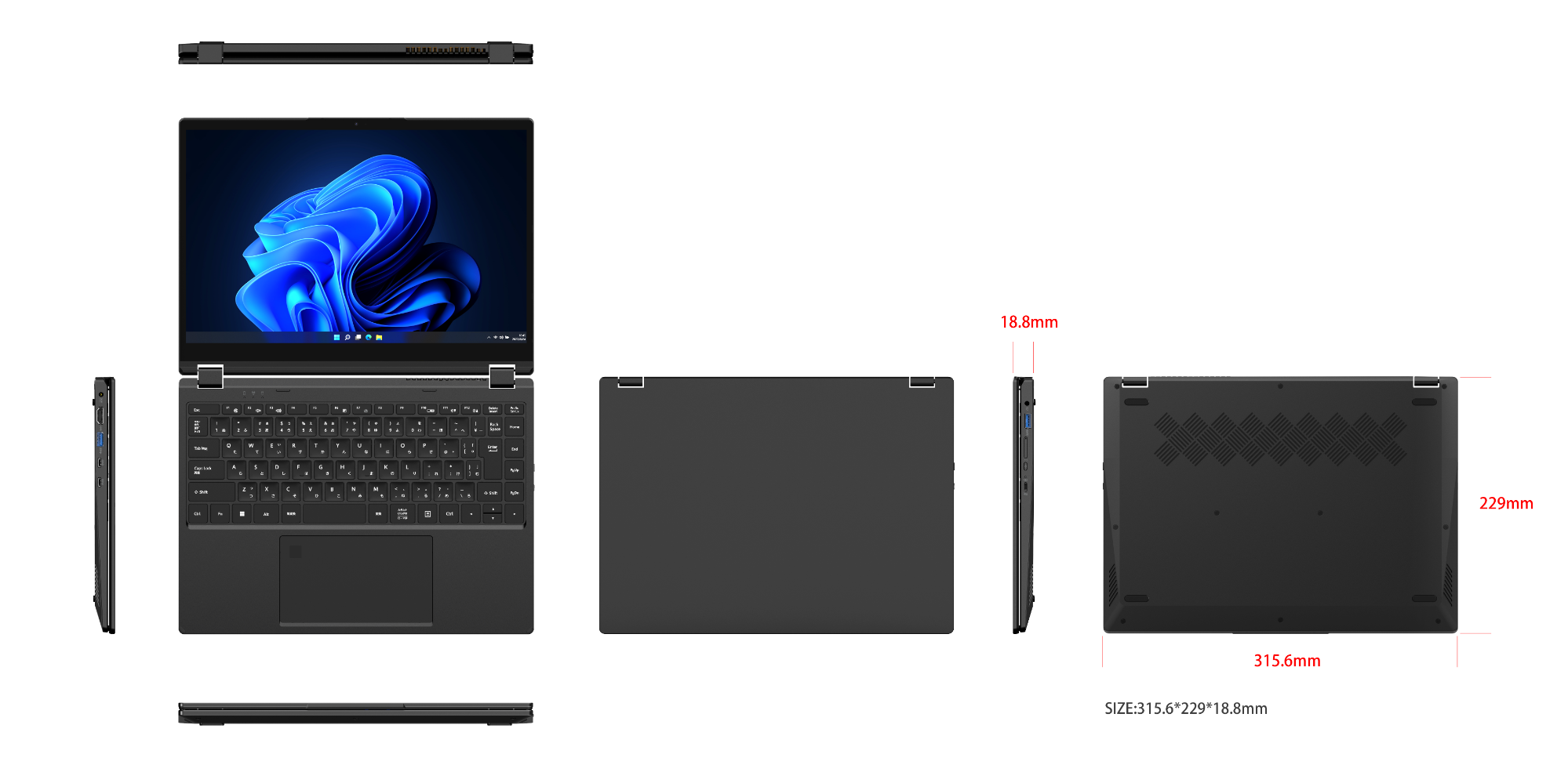 Kinstone YG-i141HJ1 14.1-inch Intel Yoga Memory 2TB Business notebook