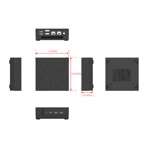 Kinstone MP1901 Mini PC Dual LAN ports for networking pros